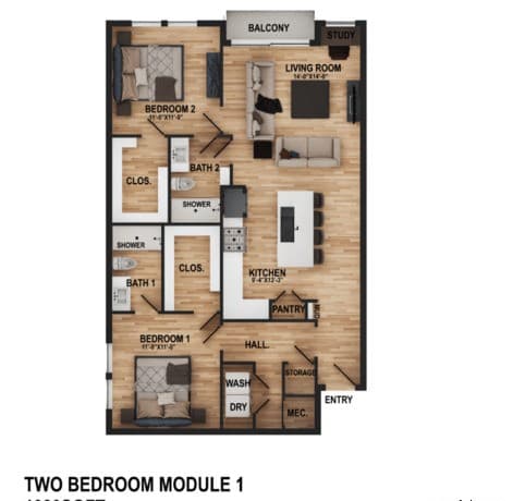 2-bedroom rental at 5135 Wurzbach Rd Unit 802 in San Antonio, TX — photo 2