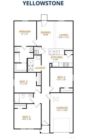 4-bedroom rental at 616 Mariposa Lane in Kenedy, TX — photo 2