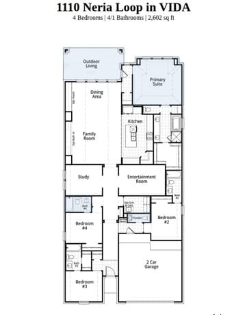 4-bedroom rental at 1110 Neria Loop in San Antonio, TX — photo 5