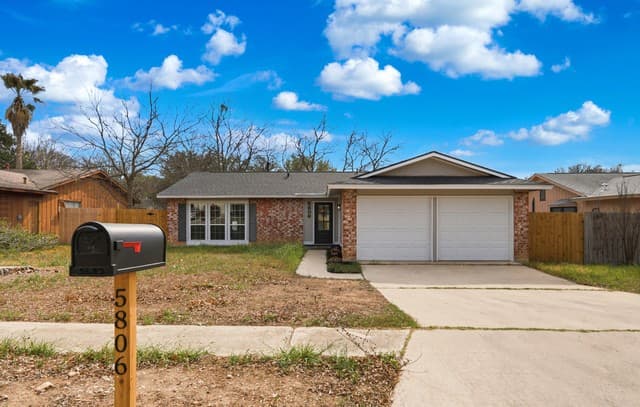 3-bedroom rental at 5806 Valley Forge in San Antonio TX