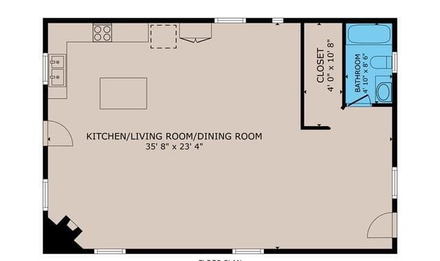 1-bedroom rental at 3527 Old Harper Rd in Fredericksburg, TX — photo 4