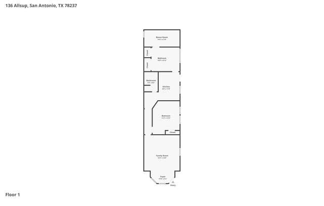 2-bedroom rental at 136 Allsup in San Antonio, TX — photo 2