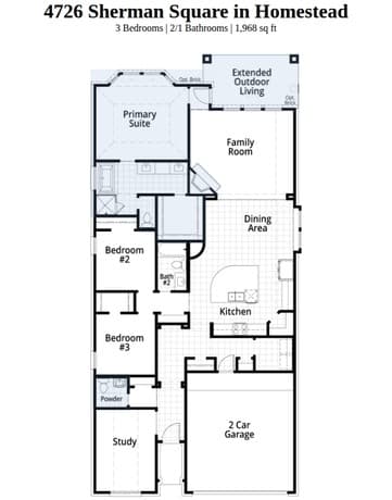 3-bedroom rental at 4726 Sherman Square in Schertz, TX — photo 2