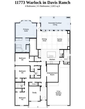 4-bedroom rental at 11773 Warlock in San Antonio, TX — photo 2