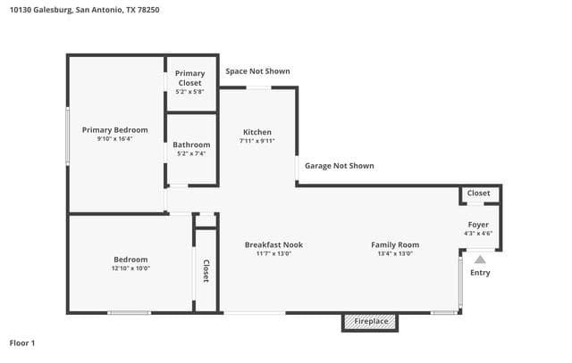 2-bedroom rental at 10130 Galesburg in San Antonio, TX — photo 2