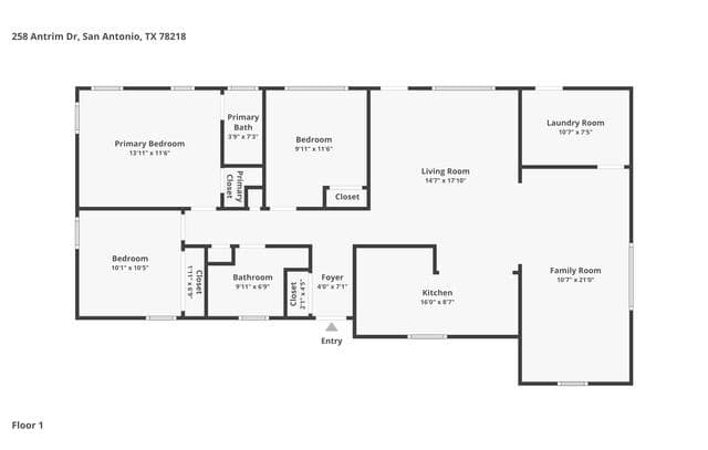 3-bedroom rental at 258 Antrim Dr in San Antonio, TX — photo 1