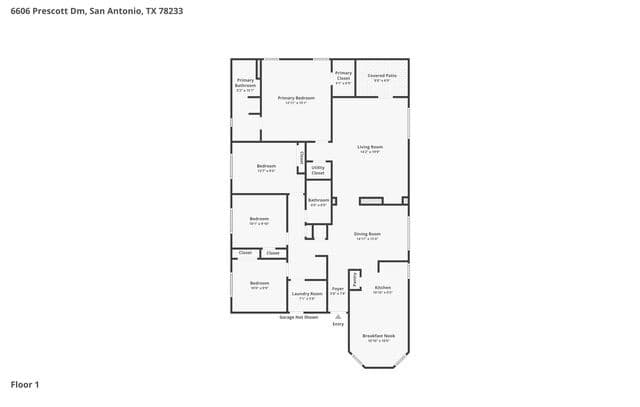 4-bedroom rental at 6606 Prescott Dam in San Antonio, TX — photo 3
